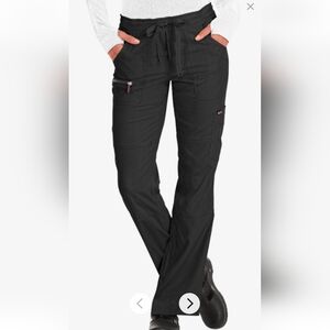 Women’s Koi Lite Peace Black Utility Scrub Pants - Medium Petite